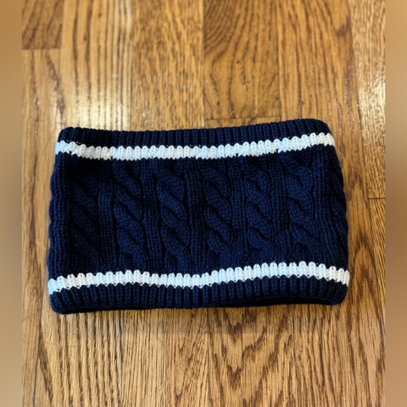 VERTBAUDET - New Winter set - Beanie + Scarf + Mittens, Navy and White, 3-6M - Picture 7 of 8